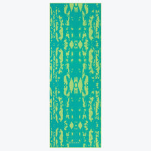 Load image into Gallery viewer, Reversible Turquoise Lotus Yoga Mat (6mm)