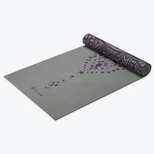 Load image into Gallery viewer, Reversible Plum Etching Yoga Mat (6mm)