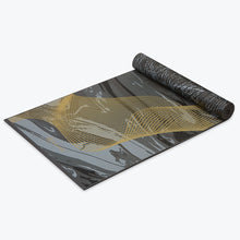 Load image into Gallery viewer, Reversible Metallic Spiral Journey Yoga Mat (6mm)