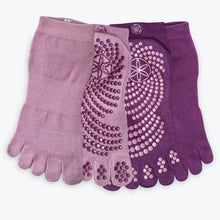 Load image into Gallery viewer, Grippy Classic Yoga Socks - 2 Pack