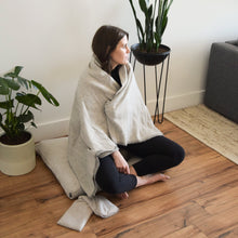 Load image into Gallery viewer, Halfmoon Cotton Yoga Blanket